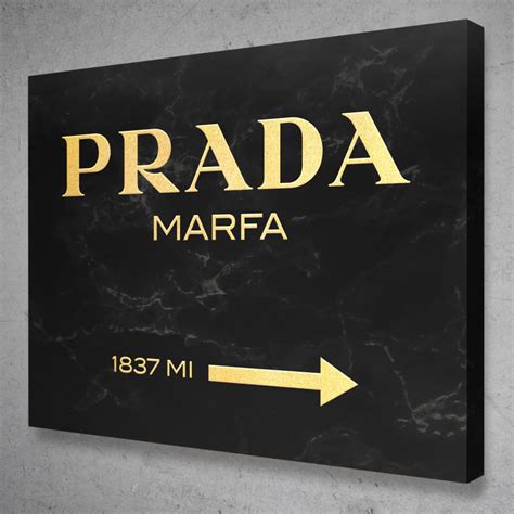 prada marfa marble sign|Prada marfa painting.